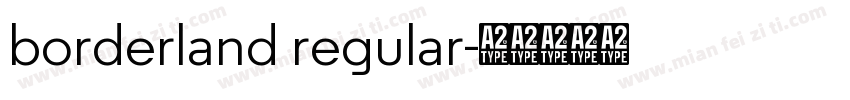 borderland regular字体转换